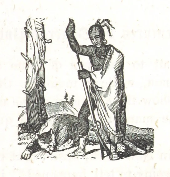 An illustration from Nights in a block house: or, sketches of border life, etc, 1852, leaf 409
