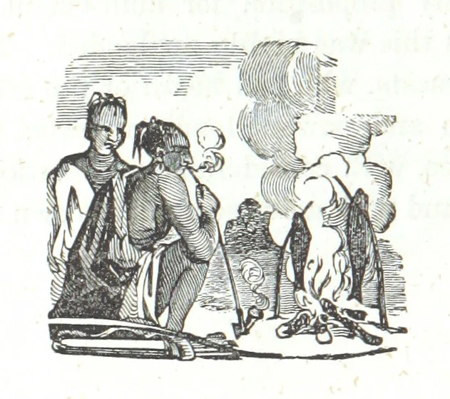 An illustration from Nights in a block house: or, sketches of border life, etc, 1852, leaf 410