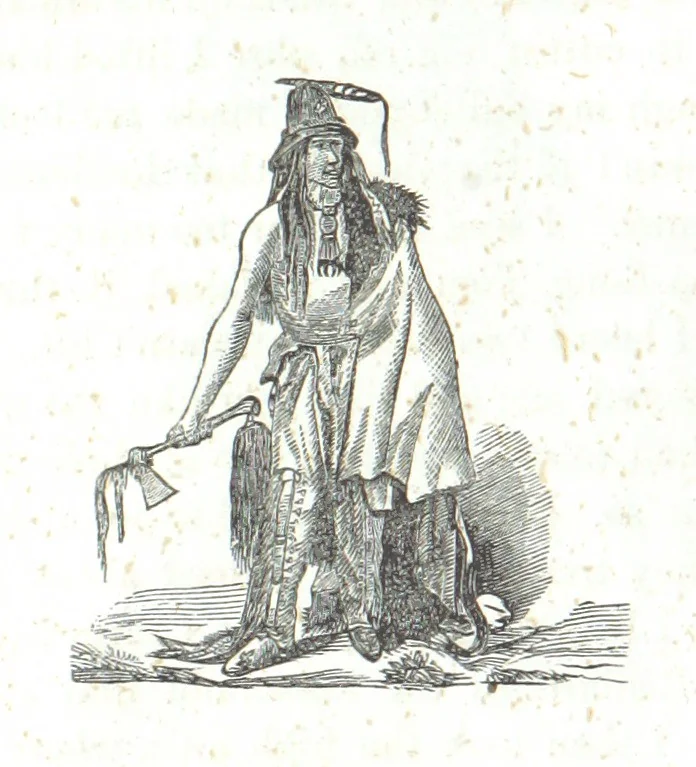 An illustration from Nights in a block house: or, sketches of border life, etc, 1852, leaf 42