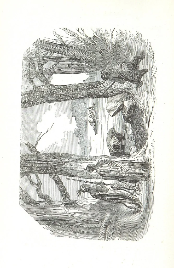 An illustration from Nights in a block house: or, sketches of border life, etc, 1852, leaf 432