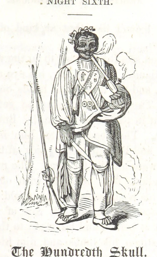 An illustration from Nights in a block house: or, sketches of border life, etc, 1852, leaf 437