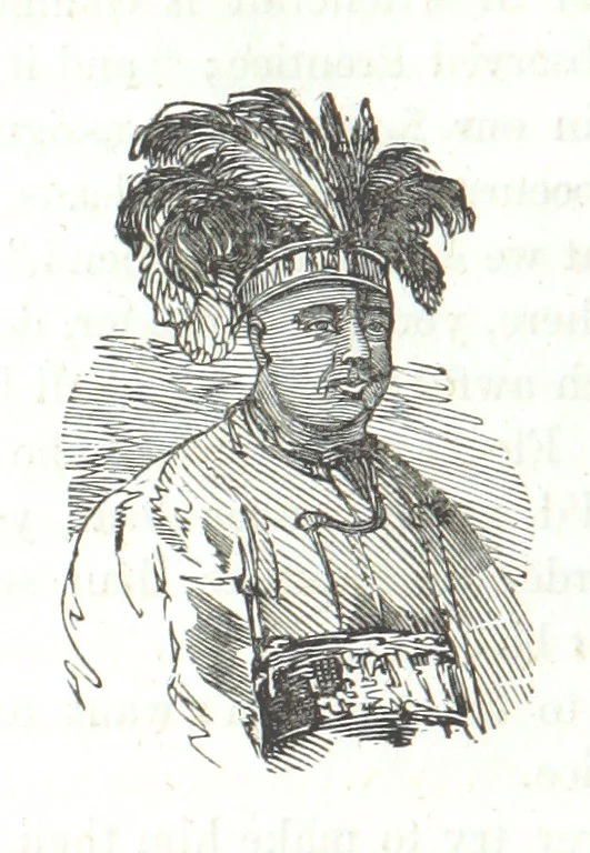 An illustration from Nights in a block house: or, sketches of border life, etc, 1852, leaf 448