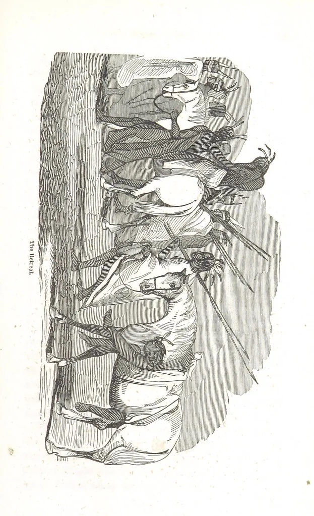 An illustration from Nights in a block house: or, sketches of border life, etc, 1852, leaf 49