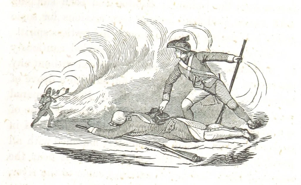 An illustration from Nights in a block house: or, sketches of border life, etc, 1852, leaf 63