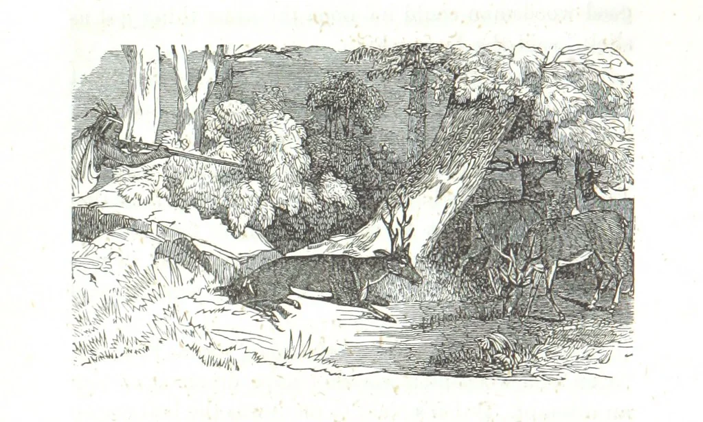 An illustration from Nights in a block house: or, sketches of border life, etc, 1852, leaf 88