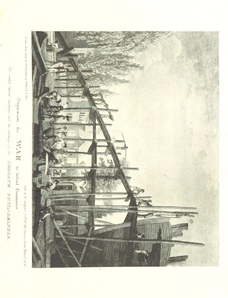 An illustration from Annals of Philadelphia, being a collection of memoirs, anecdotes, and incidents of the city and its inhabitants, from the days of the Pilgrim founders ... To which is added an appendix, containing olden time researches and reminiscences of New York City, 1844, leaf 123