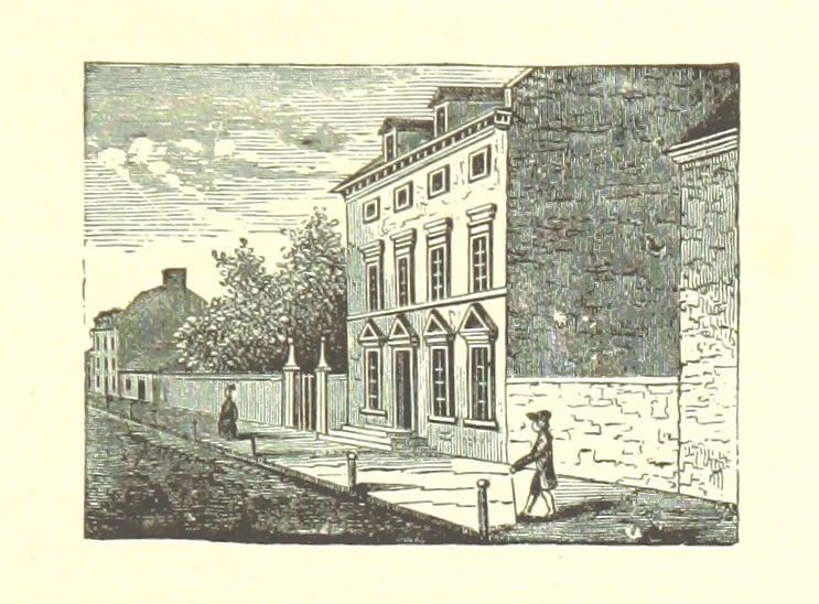 An illustration from Annals of Philadelphia, being a collection of memoirs, anecdotes, and incidents of the city and its inhabitants, from the days of the Pilgrim founders ... To which is added an appendix, containing olden time researches and reminiscences of New York City, 1844, leaf 147
