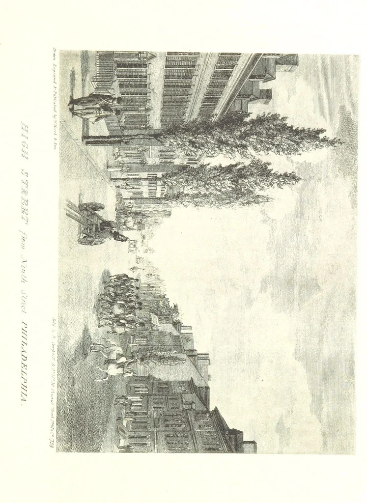 An illustration from Annals of Philadelphia, being a collection of memoirs, anecdotes, and incidents of the city and its inhabitants, from the days of the Pilgrim founders ... To which is added an appendix, containing olden time researches and reminiscences of New York City, 1844, leaf 191