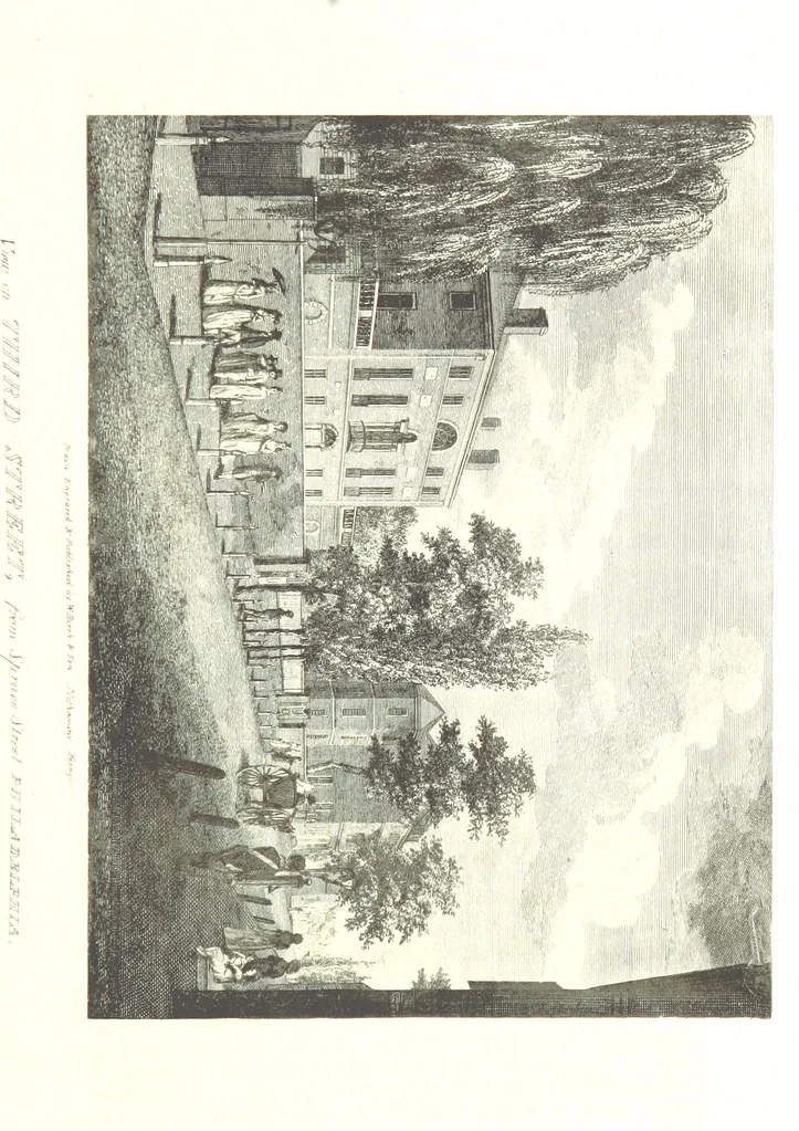 An illustration from Annals of Philadelphia, being a collection of memoirs, anecdotes, and incidents of the city and its inhabitants, from the days of the Pilgrim founders ... To which is added an appendix, containing olden time researches and reminiscences of New York City, 1844, leaf 329