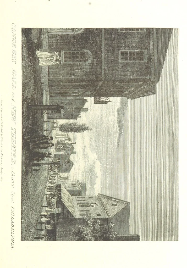 An illustration from Annals of Philadelphia, being a collection of memoirs, anecdotes, and incidents of the city and its inhabitants, from the days of the Pilgrim founders ... To which is added an appendix, containing olden time researches and reminiscences of New York City, 1844, leaf 425