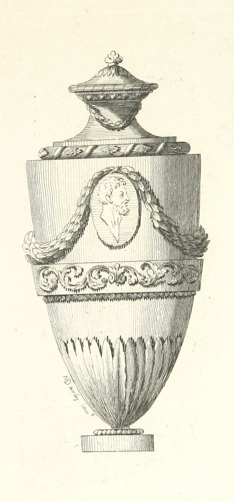 An illustration from Old English and French ornaments; comprising 244 Designs ... by Chippendale, I. Jones, Johnson, Lock, and Pether ... Collected and republished by J. W, 1858, leaf 133