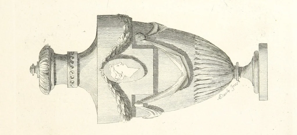An illustration from Old English and French ornaments; comprising 244 Designs ... by Chippendale, I. Jones, Johnson, Lock, and Pether ... Collected and republished by J. W, 1858, leaf 137