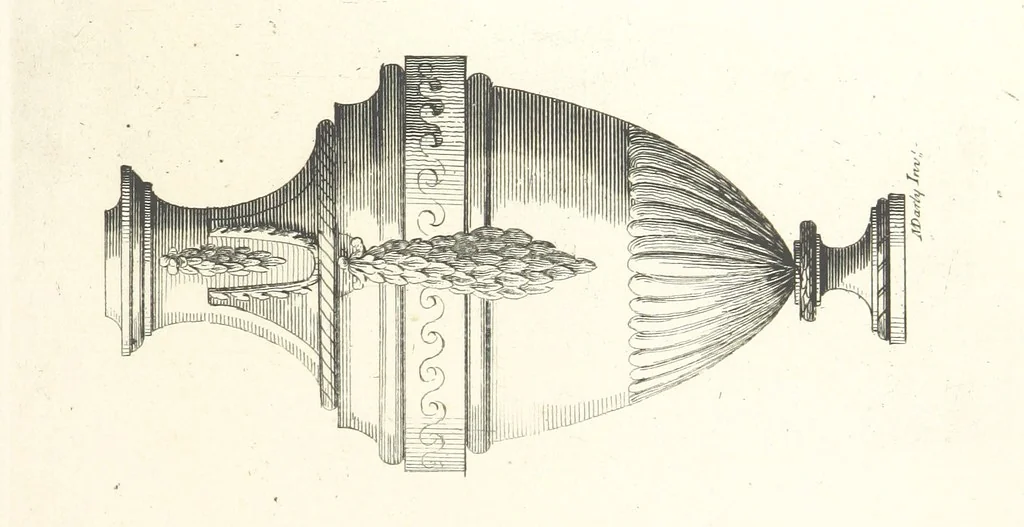 An illustration from Old English and French ornaments; comprising 244 Designs ... by Chippendale, I. Jones, Johnson, Lock, and Pether ... Collected and republished by J. W, 1858, leaf 141