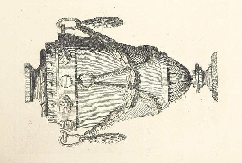 An illustration from Old English and French ornaments; comprising 244 Designs ... by Chippendale, I. Jones, Johnson, Lock, and Pether ... Collected and republished by J. W, 1858, leaf 145