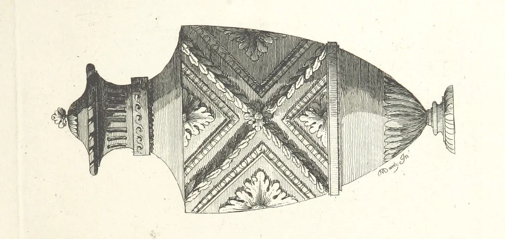 An illustration from Old English and French ornaments; comprising 244 Designs ... by Chippendale, I. Jones, Johnson, Lock, and Pether ... Collected and republished by J. W, 1858, leaf 145