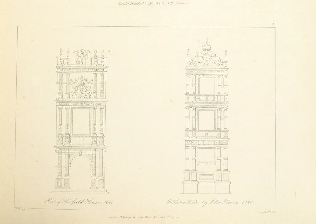 An illustration from Old English and French ornaments; comprising 244 Designs ... by Chippendale, I. Jones, Johnson, Lock, and Pether ... Collected and republished by J. W, 1858, leaf 153