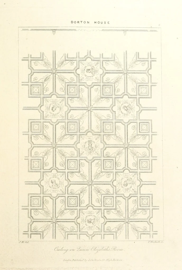 An illustration from Old English and French ornaments; comprising 244 Designs ... by Chippendale, I. Jones, Johnson, Lock, and Pether ... Collected and republished by J. W, 1858, leaf 171