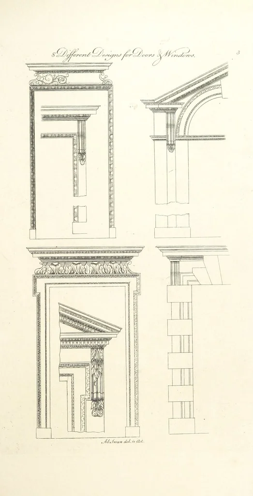 An illustration from Old English and French ornaments; comprising 244 Designs ... by Chippendale, I. Jones, Johnson, Lock, and Pether ... Collected and republished by J. W, 1858, leaf 183