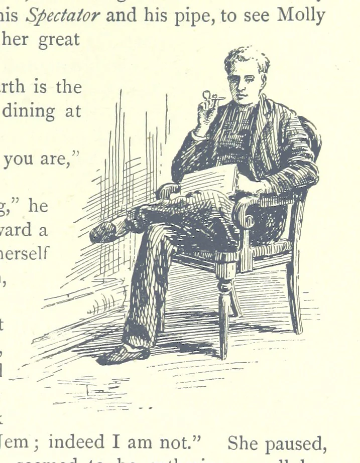 An illustration from For Auld Lang Syne; a nineteenth century story ... Illustrated by E. M. Taylor, 1889, leaf 229