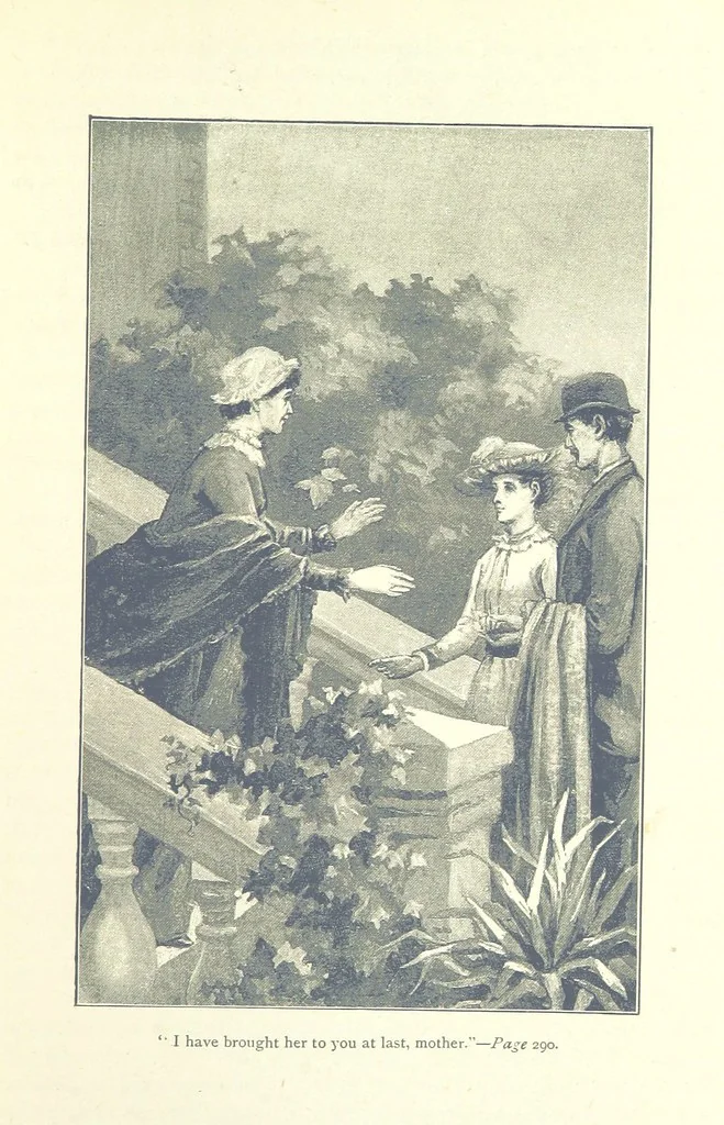 An illustration from For Auld Lang Syne; a nineteenth century story ... Illustrated by E. M. Taylor, 1889, leaf 297