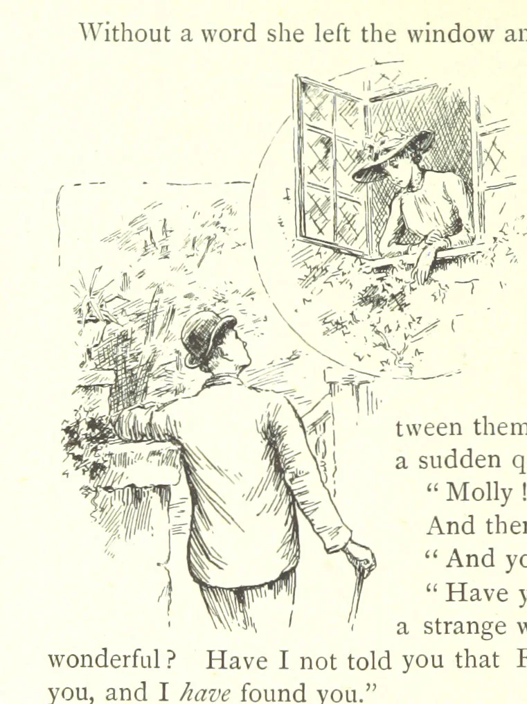 An illustration from For Auld Lang Syne; a nineteenth century story ... Illustrated by E. M. Taylor, 1889, leaf 310