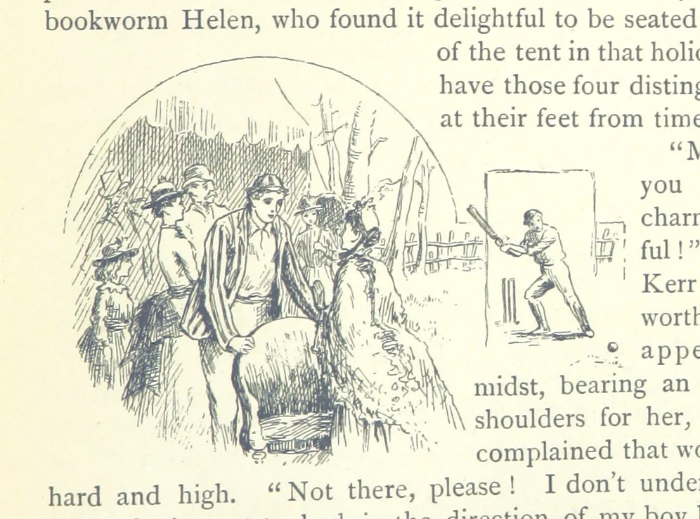 An illustration from For Auld Lang Syne; a nineteenth century story ... Illustrated by E. M. Taylor, 1889, leaf 37