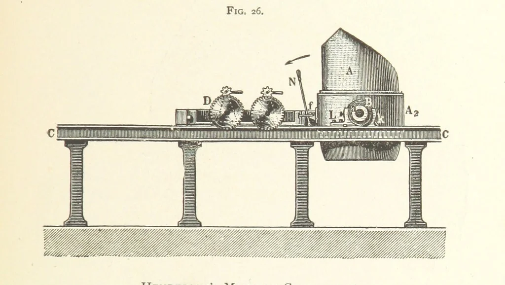 An illustration from Wedding's Basic Bessemer Process. Translated [from the supplement to the author's Darstellung des schmiedbaren Eisens” entitled, “Basische Bessemer oder Thomas Process”] ... by W. B. Phillips ... and E. Prochaska ... With a supplementary chapter on dephosphorization in the basic open-hearth furnace, by E. Prochaska, 1891, leaf 103