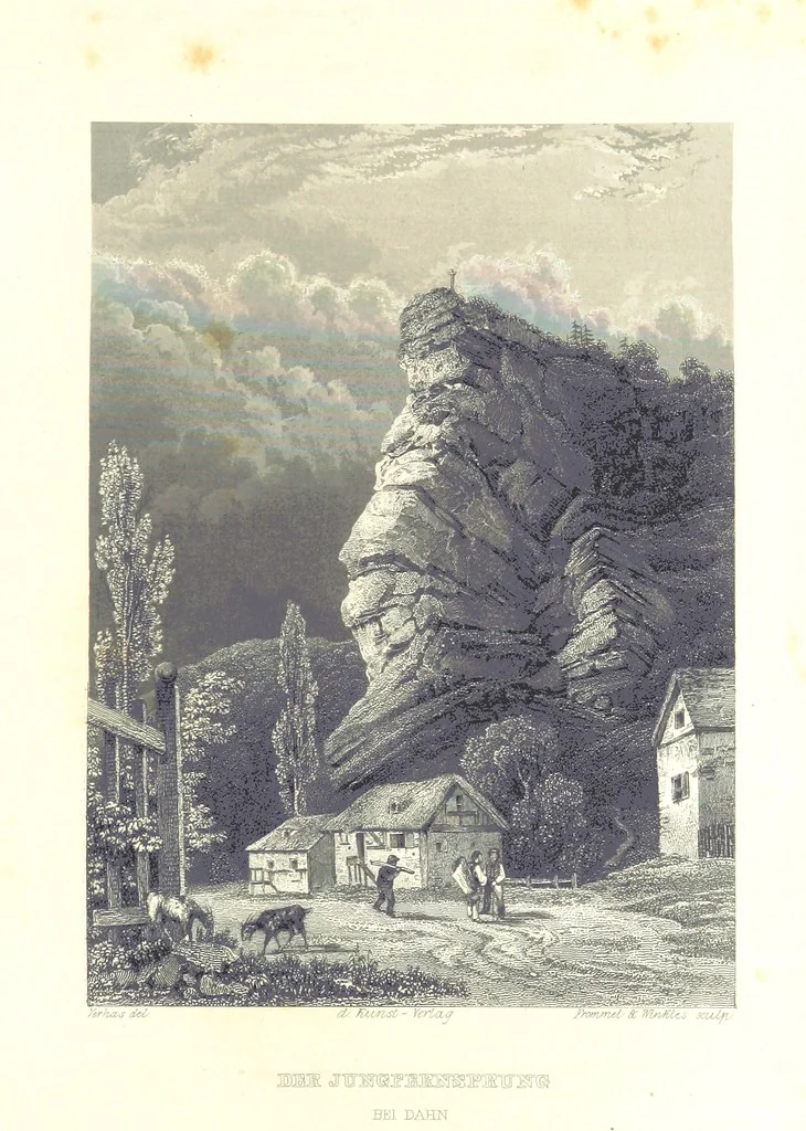 An illustration from Die malerische und romantische Pfalz, etc, 1840, leaf 59