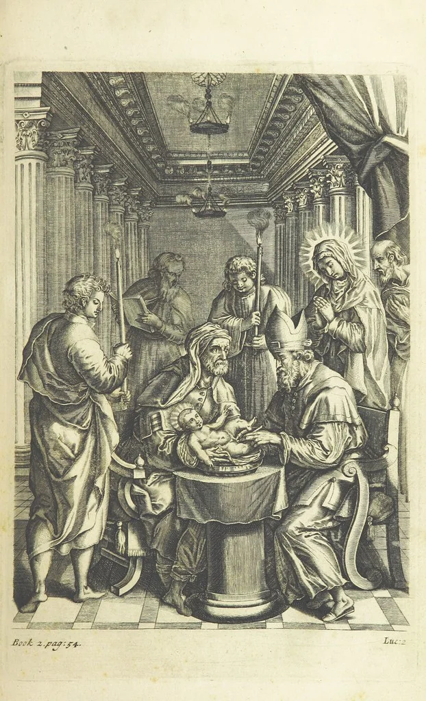 An illustration from The Life of Our Blessed Lord & Saviour Jesus Christ. An heroic poem ... Illustrated by necessary notes ... also a prefatory discourse concerning heroic poetry. With sixty copper-plates [by William Faithorne, 1693, leaf 121