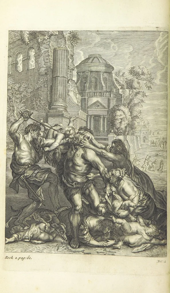 An illustration from The Life of Our Blessed Lord & Saviour Jesus Christ. An heroic poem ... Illustrated by necessary notes ... also a prefatory discourse concerning heroic poetry. With sixty copper-plates [by William Faithorne, 1693, leaf 134