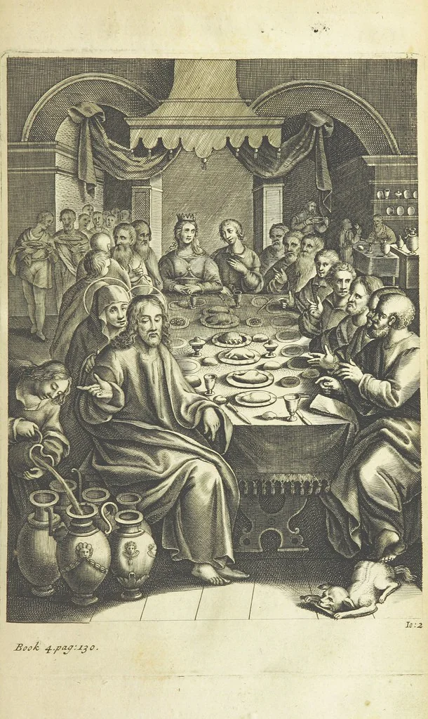 An illustration from The Life of Our Blessed Lord & Saviour Jesus Christ. An heroic poem ... Illustrated by necessary notes ... also a prefatory discourse concerning heroic poetry. With sixty copper-plates [by William Faithorne, 1693, leaf 233