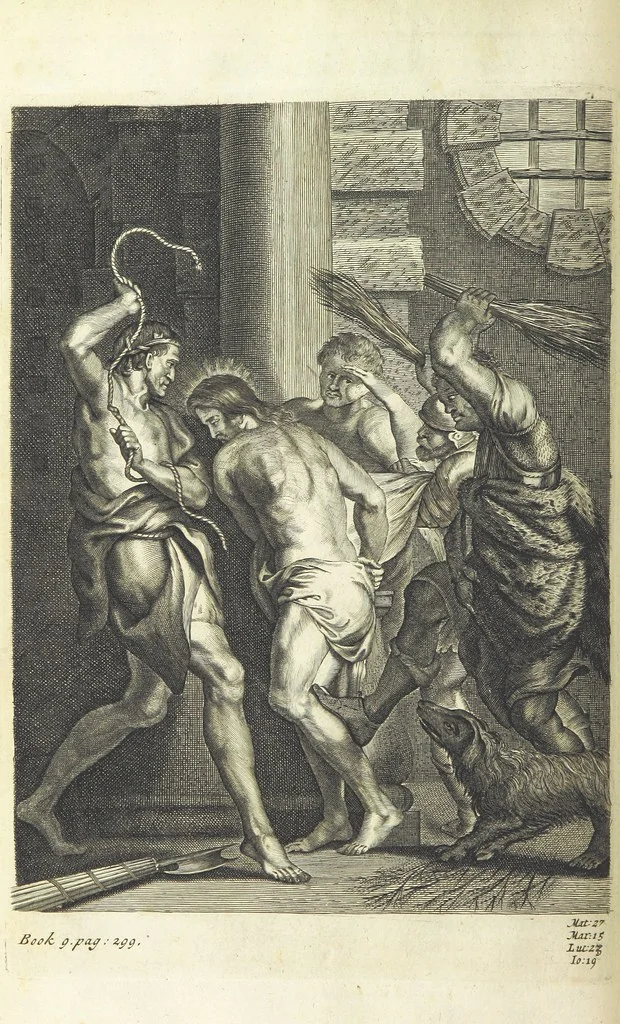 An illustration from The Life of Our Blessed Lord & Saviour Jesus Christ. An heroic poem ... Illustrated by necessary notes ... also a prefatory discourse concerning heroic poetry. With sixty copper-plates [by William Faithorne, 1693, leaf 446