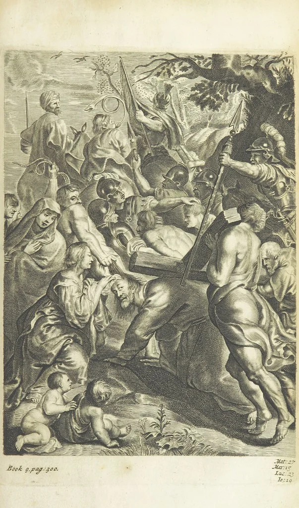 An illustration from The Life of Our Blessed Lord & Saviour Jesus Christ. An heroic poem ... Illustrated by necessary notes ... also a prefatory discourse concerning heroic poetry. With sixty copper-plates [by William Faithorne, 1693, leaf 451