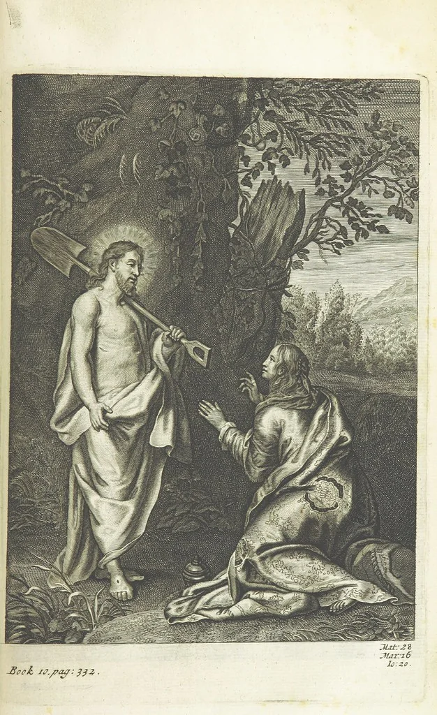 An illustration from The Life of Our Blessed Lord & Saviour Jesus Christ. An heroic poem ... Illustrated by necessary notes ... also a prefatory discourse concerning heroic poetry. With sixty copper-plates [by William Faithorne, 1693, leaf 491
