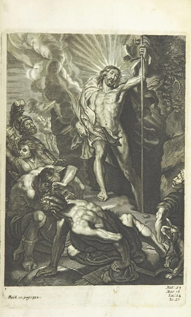 An illustration from The Life of Our Blessed Lord & Saviour Jesus Christ. An heroic poem ... Illustrated by necessary notes ... also a prefatory discourse concerning heroic poetry. With sixty copper-plates [by William Faithorne, 1693, leaf 493