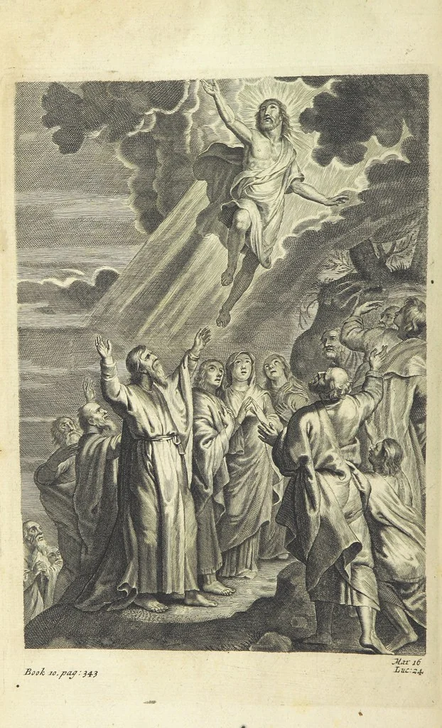 An illustration from The Life of Our Blessed Lord & Saviour Jesus Christ. An heroic poem ... Illustrated by necessary notes ... also a prefatory discourse concerning heroic poetry. With sixty copper-plates [by William Faithorne, 1693, leaf 508