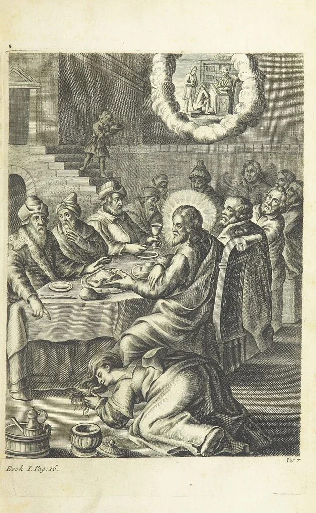 An illustration from The Life of Our Blessed Lord & Saviour Jesus Christ. An heroic poem ... Illustrated by necessary notes ... also a prefatory discourse concerning heroic poetry. With sixty copper-plates [by William Faithorne, 1693, leaf 67