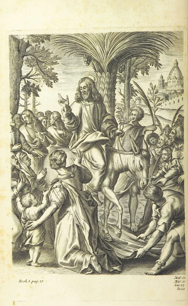 An illustration from The Life of Our Blessed Lord & Saviour Jesus Christ. An heroic poem ... Illustrated by necessary notes ... also a prefatory discourse concerning heroic poetry. With sixty copper-plates [by William Faithorne, 1693, leaf 70