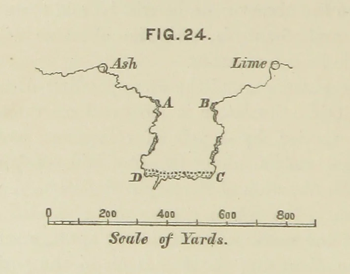 An illustration from Hydrographical Surveying. A description of the means and methods employed in constructing marine charts, 1882, leaf 140