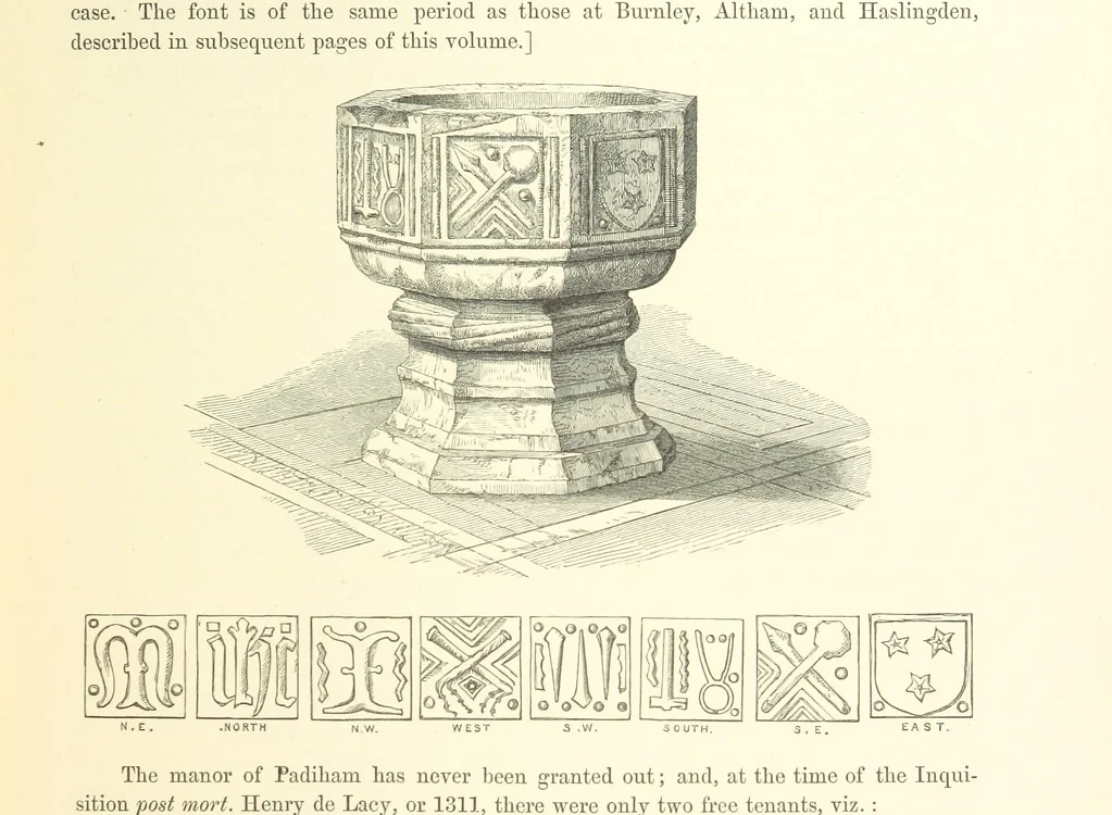 An illustration from An History of the original Parish of Whalley and Honor of Clitheroe. ... To which is subjoined an account of the Parish of Cartmell ... The Third edition, revised and enlarged. With additional engravings, 1872, leaf 111