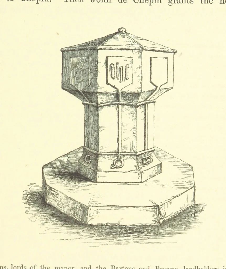 An illustration from An History of the original Parish of Whalley and Honor of Clitheroe. ... To which is subjoined an account of the Parish of Cartmell ... The Third edition, revised and enlarged. With additional engravings, 1872, leaf 605