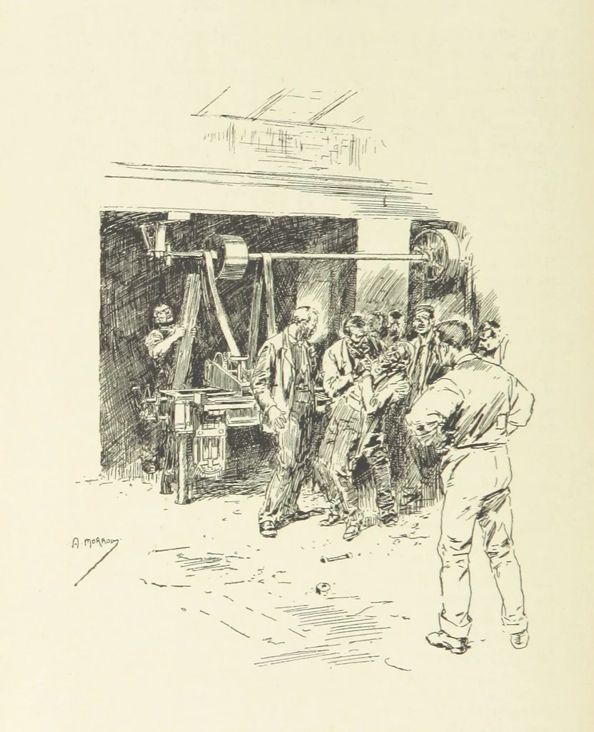 An illustration from The Infant: a novel, 1895, leaf 218