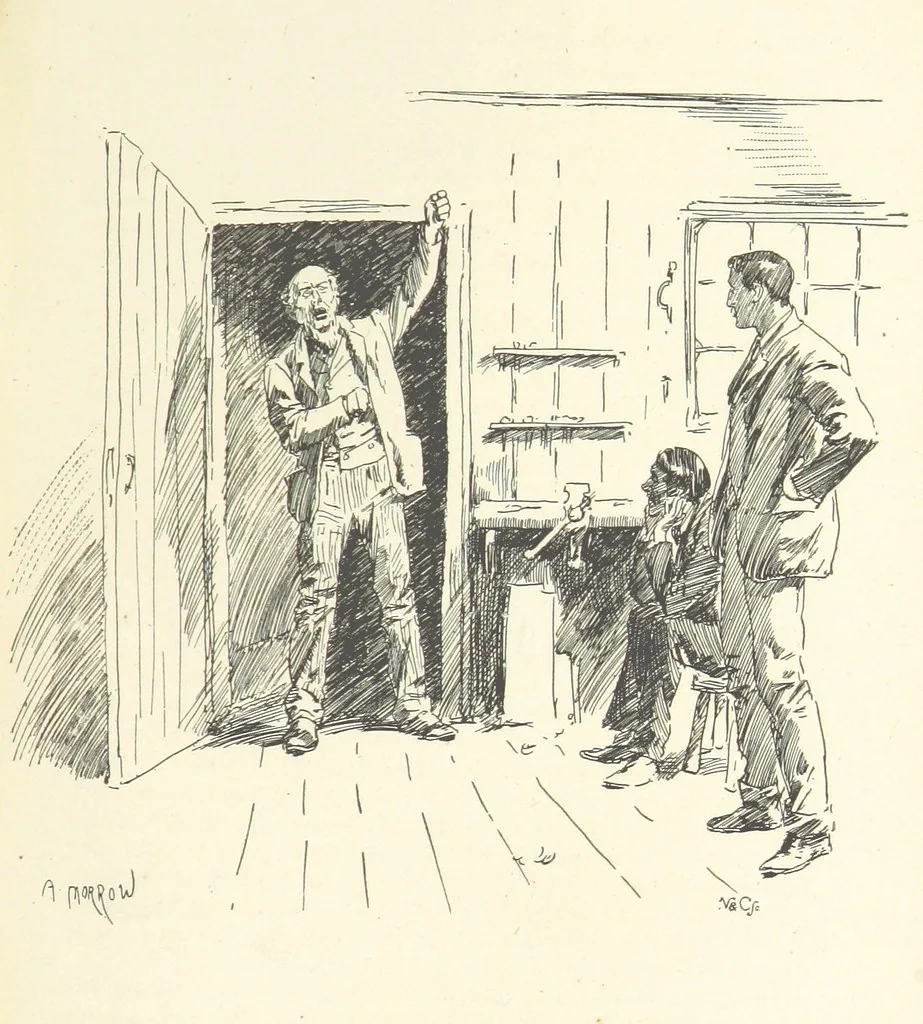 An illustration from The Infant: a novel, 1895, leaf 229