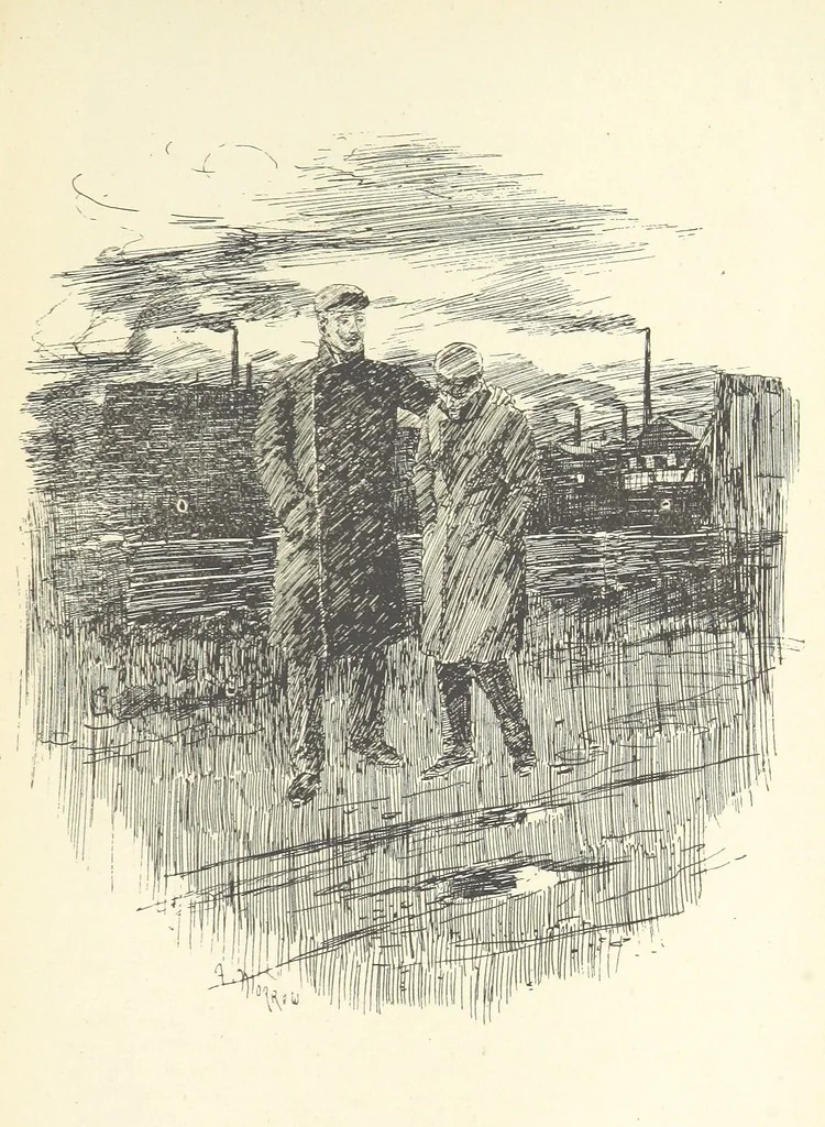 An illustration from The Infant: a novel, 1895, leaf 327