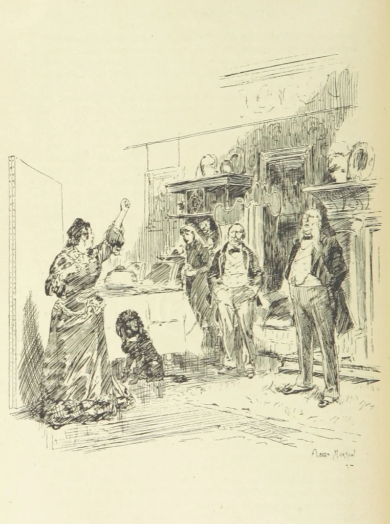 An illustration from The Infant: a novel, 1895, leaf 40