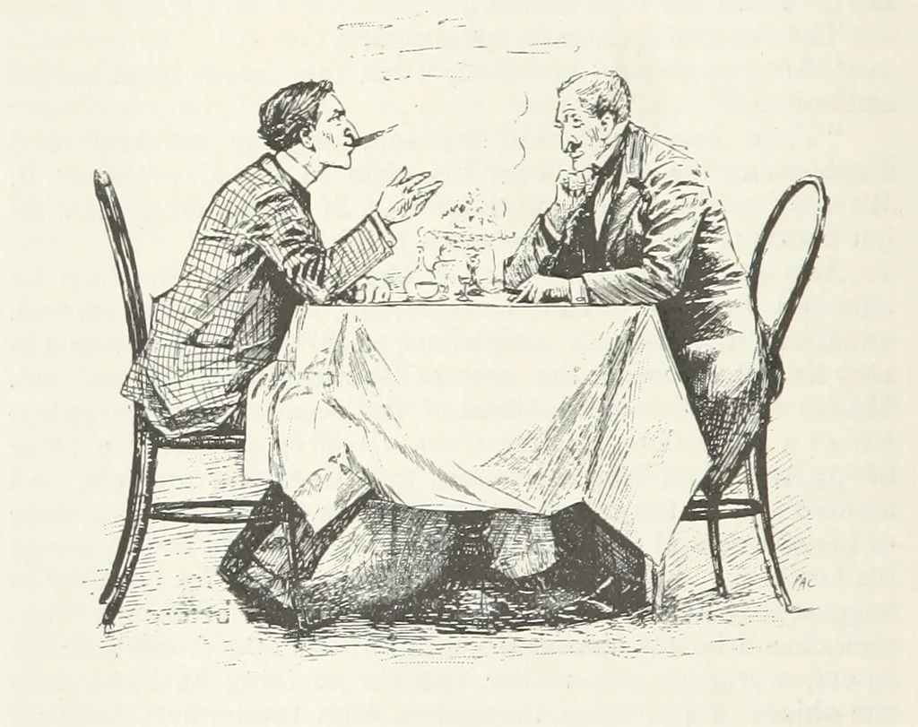 An illustration from The Veiled Hand, a novel of the sixties, the seventies, and the eighties, etc, 1892, leaf 114