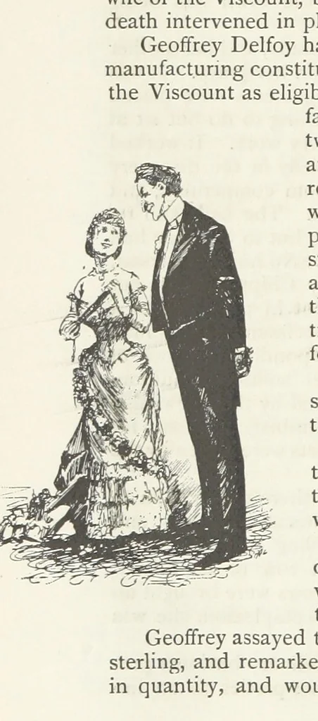 An illustration from The Veiled Hand, a novel of the sixties, the seventies, and the eighties, etc, 1892, leaf 136