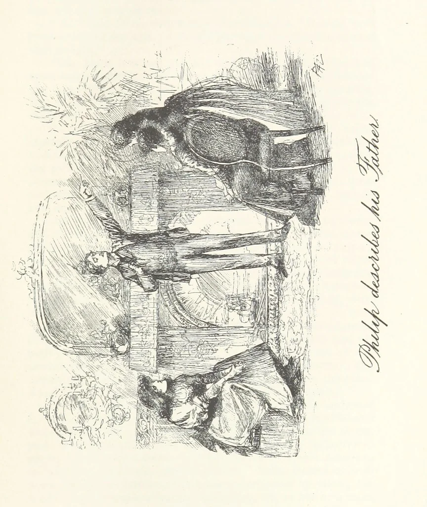 An illustration from The Veiled Hand, a novel of the sixties, the seventies, and the eighties, etc, 1892, leaf 241