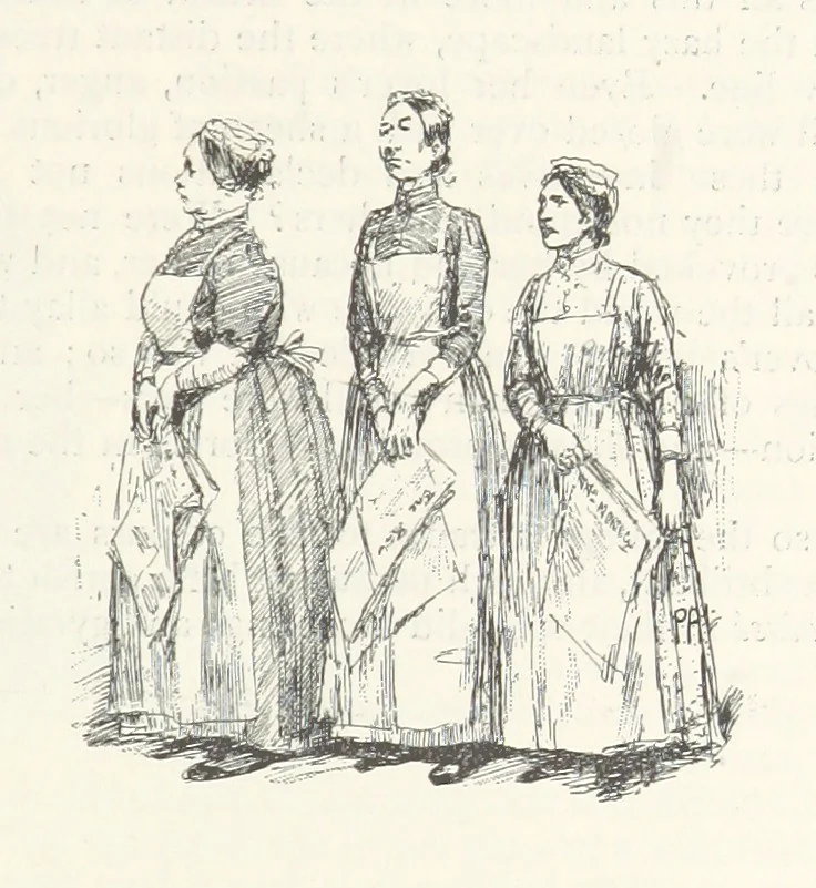 An illustration from The Veiled Hand, a novel of the sixties, the seventies, and the eighties, etc, 1892, leaf 27
