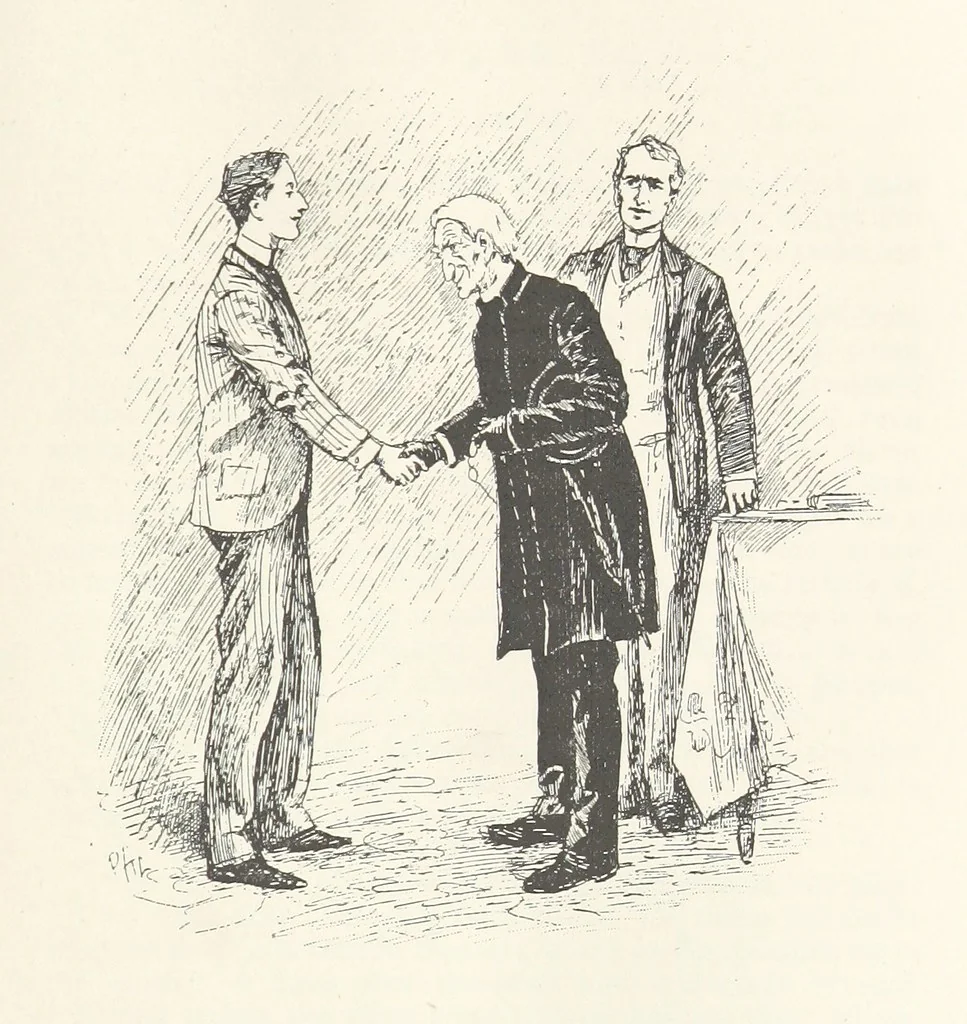 An illustration from The Veiled Hand, a novel of the sixties, the seventies, and the eighties, etc, 1892, leaf 349